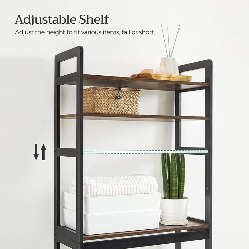 3-Tier Over-The-Toilet Storage Organizer – Space-Saving Bathroom Soluti