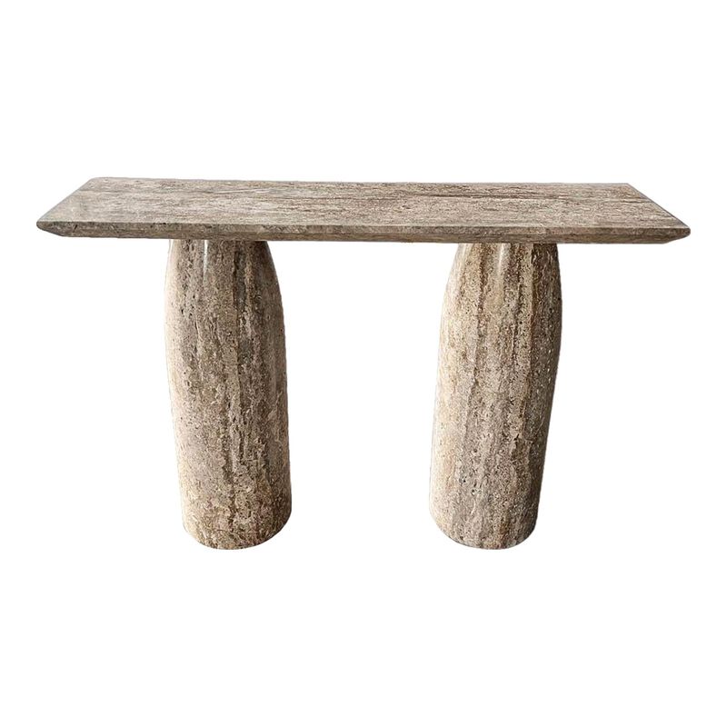 Serene Travertine Console Table 47"