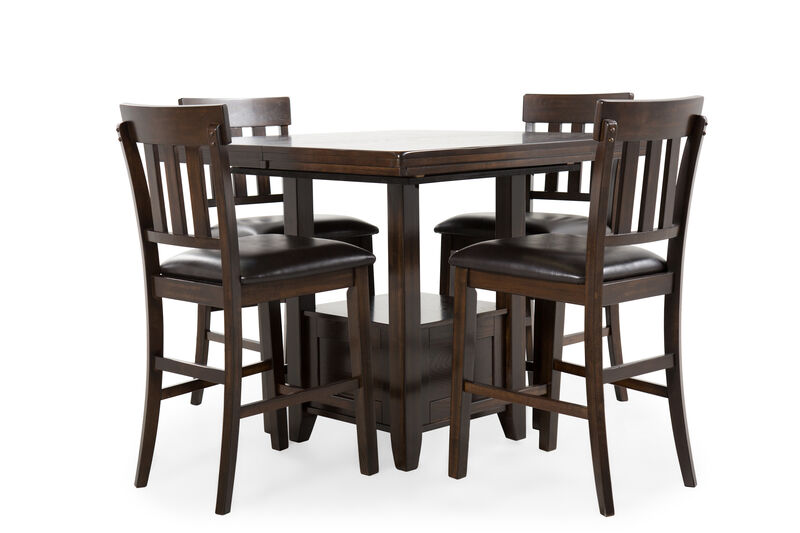 Haddigan 5-Piece Counter Height Dining Set