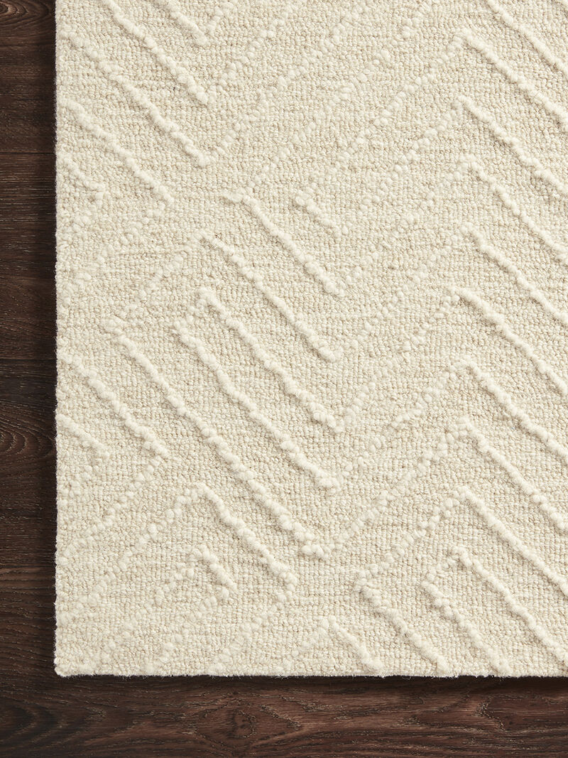 Sarah SAR03 Ivory 3'6" x 5'6" Rug