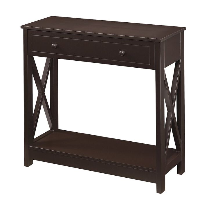Convenience Concepts Oxford 1 Drawer Entryway Hall Table with Shelf Convenience Concepts Oxford 1 Drawer Entryway Hall Table with Shelf