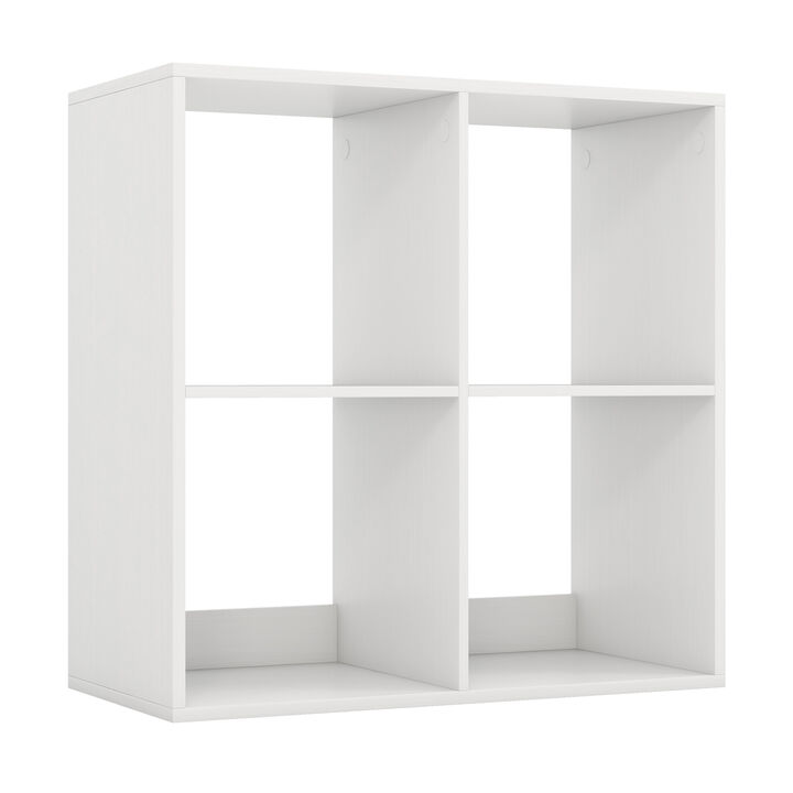 4 Cube Bookshelf with Back Guardrail for Living Room Bedroom 4 Cube Bookshelf with Back Guardrail for Living Room Bedroom