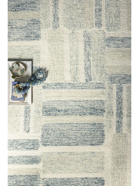 Milo MLO04 Aqua/Denim 3'6" x 5'6" Rug