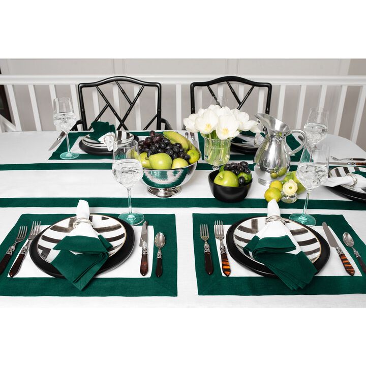Solino Home 100% Pure Linen 14 x 19 Inch Placemats Set of 4 | Contempo