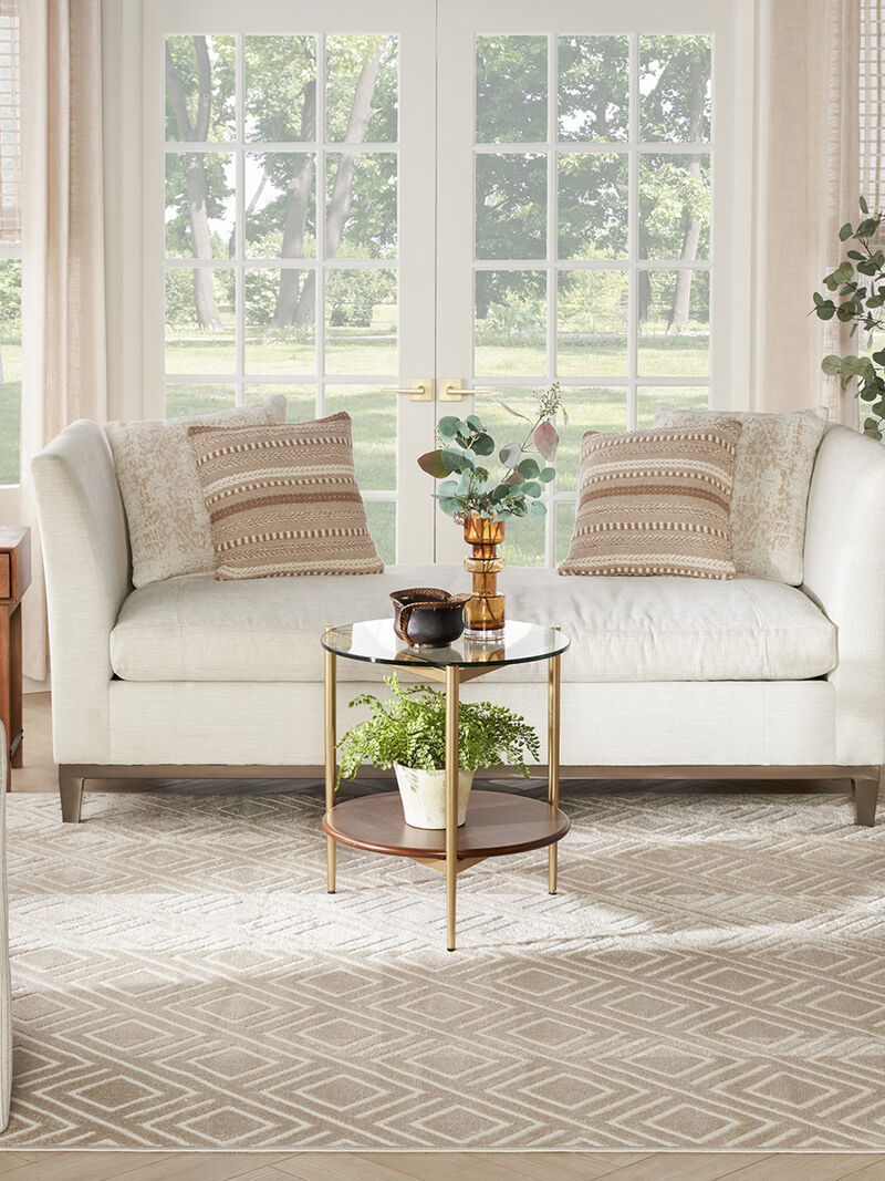 Care Free CAF03 Beige 7'10" x 9'10" Rug