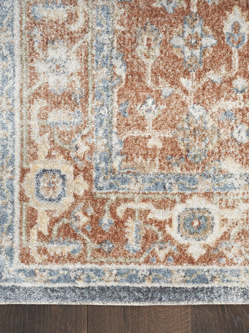 Astra Machine Washable ASW11 Denim/Multicolor 9' x 12' Rug