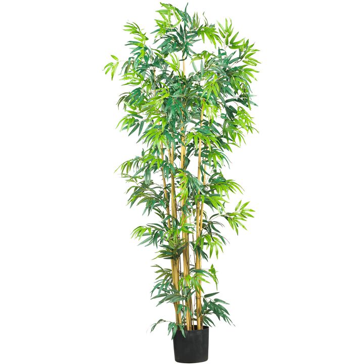 Hivvago 6 Feet Multi Bambusa Bamboo Silk Tree