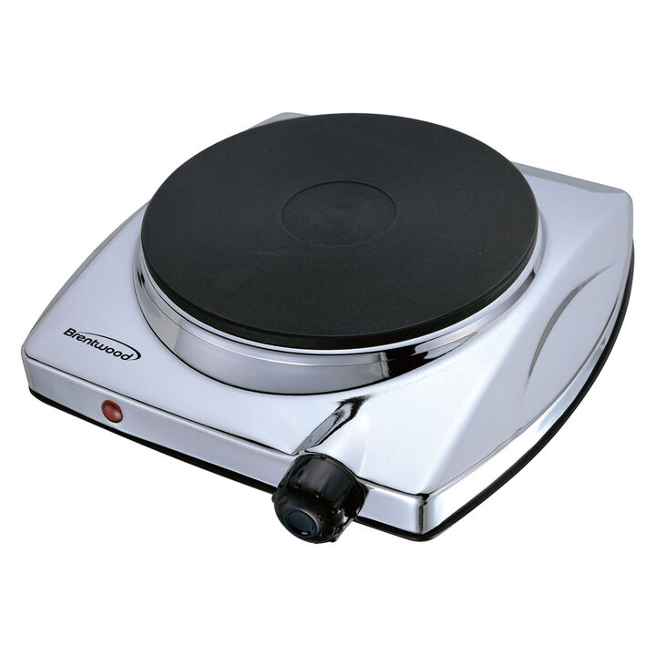 Brentwood Electric 1000W Single Hotplate in Chrome Brentwood Electric 1000W Single Hotplate in Chrome