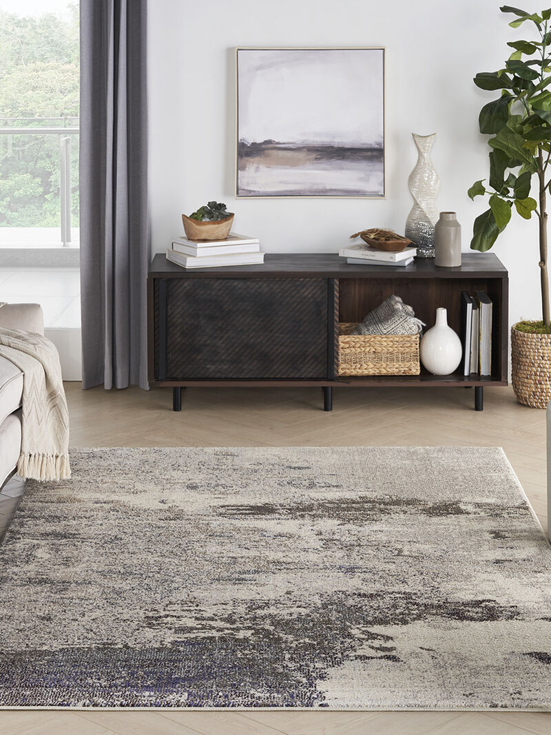 Celestial CES02 Ivory/Gray 3'11" x 5'11" Rug