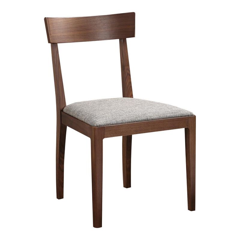 Moe's Home Collection Leone Dining Chair Walnut Set Of Two