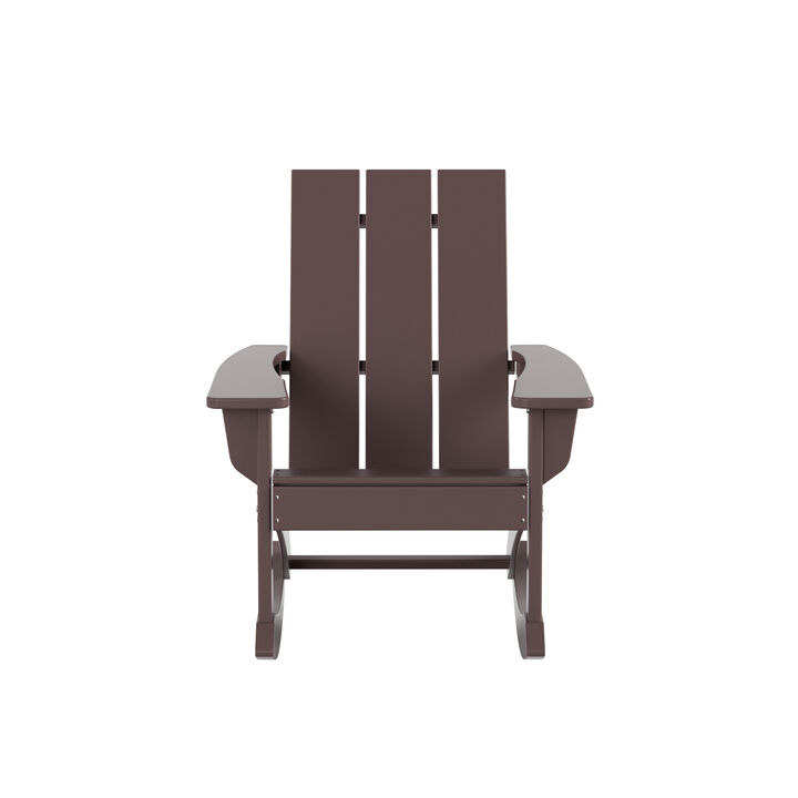 WestinTrends Modern Adirondack Outdoor Rocking Chair