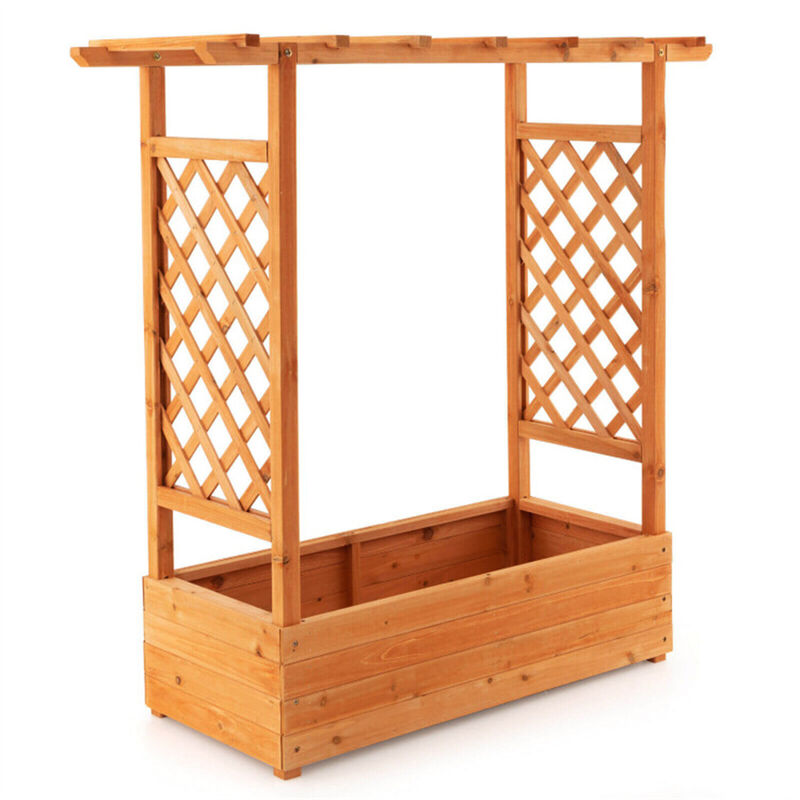 Raised Garden Bed, Elevated Planter Box for Outdoor Gardening & Planting