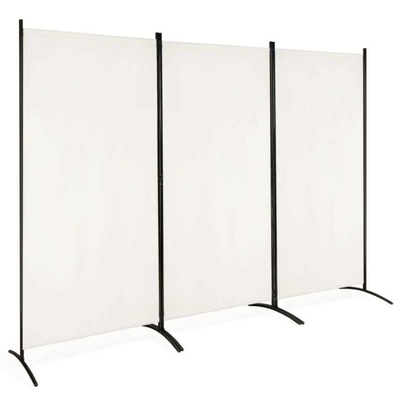Hivvago 3-Panel Room Divider Folding Privacy Partition Screen for Office Room