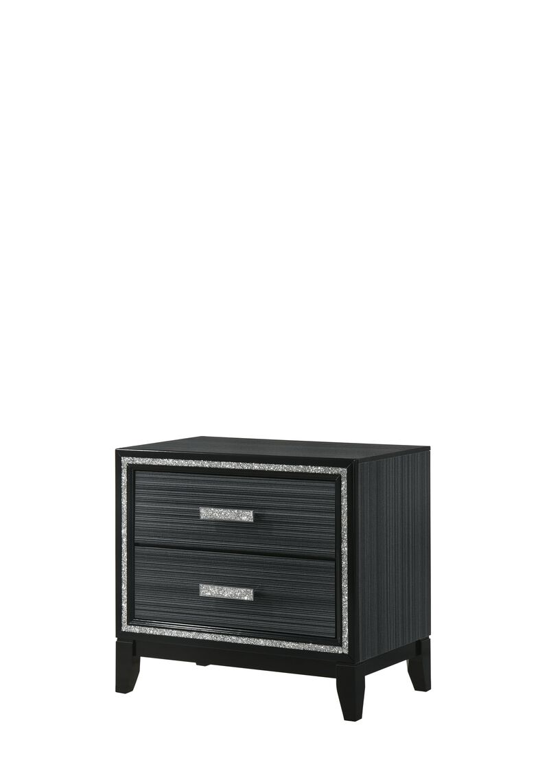 ACME Haiden Nightstand, Weathered Black Finish
