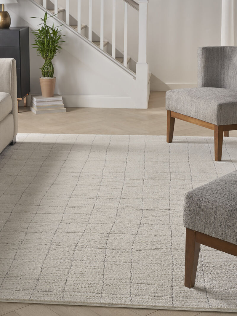Andes AND04 Ivory/Gray 3'11" x 5'11" Rug