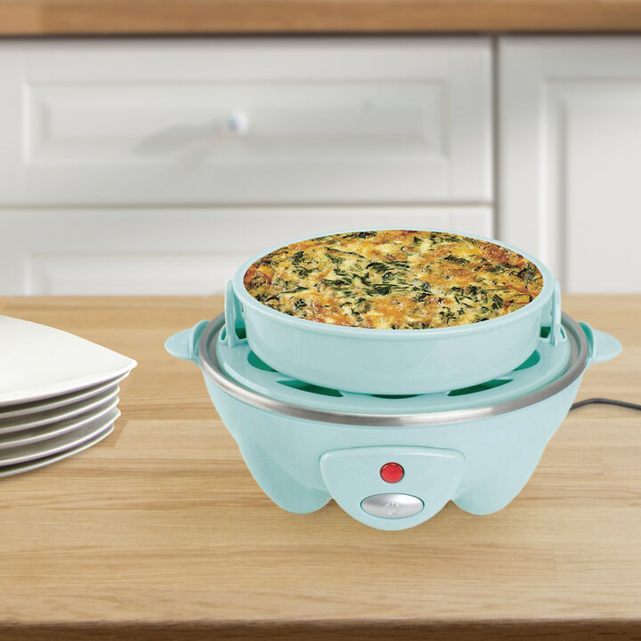 Brentwood Electric 7 Egg Cooker with Auto Shut Off in Blue