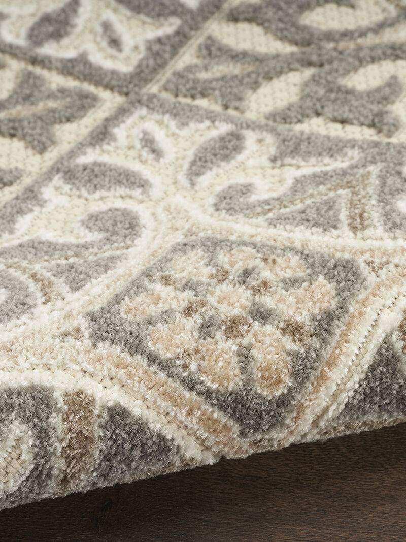 Aloha ALH34 Ivory/Gray 6' x 9' Rug