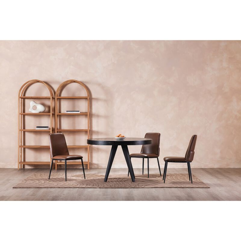 Moe's Parq Round Dining Table Black