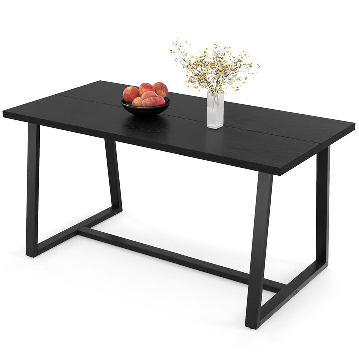 Large Dining Table with Anti-Slip Foot Pads for Stable and Comfortable Dining Experience