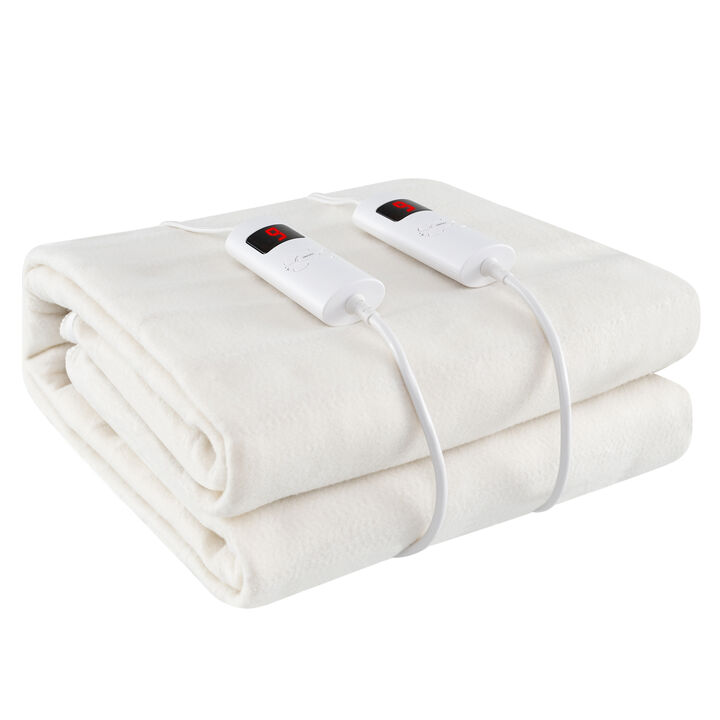 Machine Washable Electric Bed Warmer with Dual Controller 9 Heat Setting and 9-Hour Auto Off and Overheat Protection Machine Washable Electric Bed Warmer with Dual Controller 9 Heat Setting and 9-Hour Auto Off and Overheat Protection