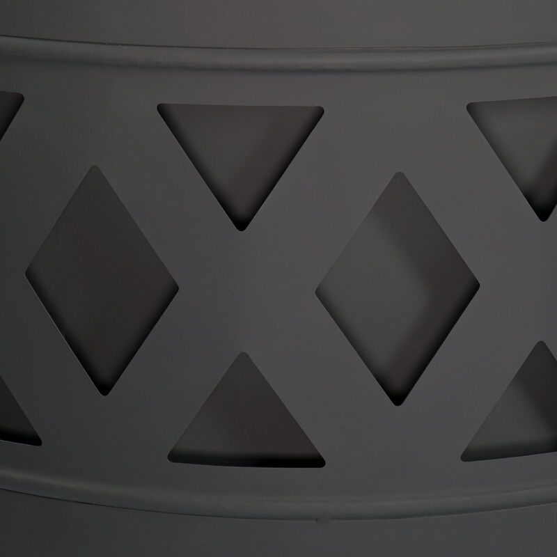 Sunnydaze 30 in Crossweave Smokeless Wood-Burning Fire Pit with Poker