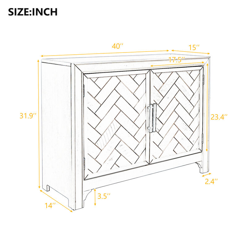 Merax 40'' Modern Cabinets with 2 Doors