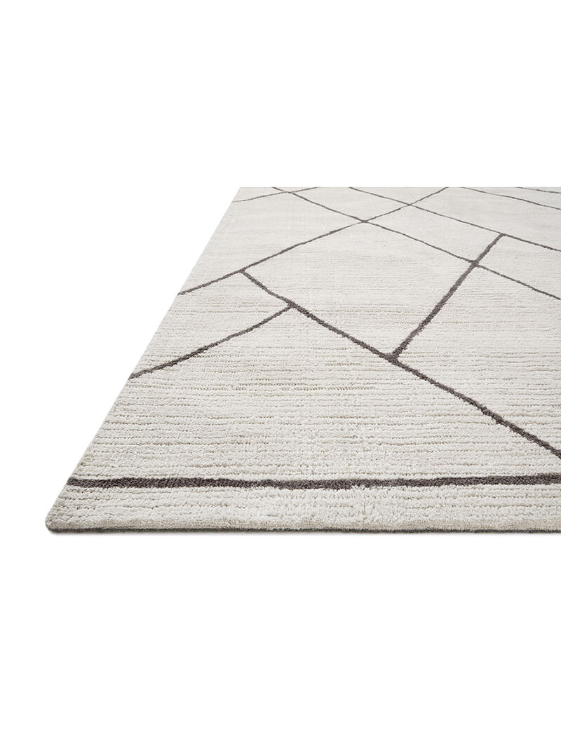Logan LOG01 Ivory/Charcoal 3'6" x 5'6" Rug