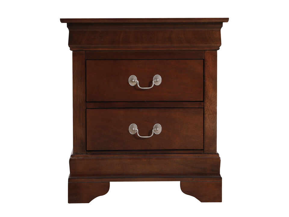 Louis Philippe 2-Drawer Nightstand (24 in. H X 22 in. W X 16 in. D)