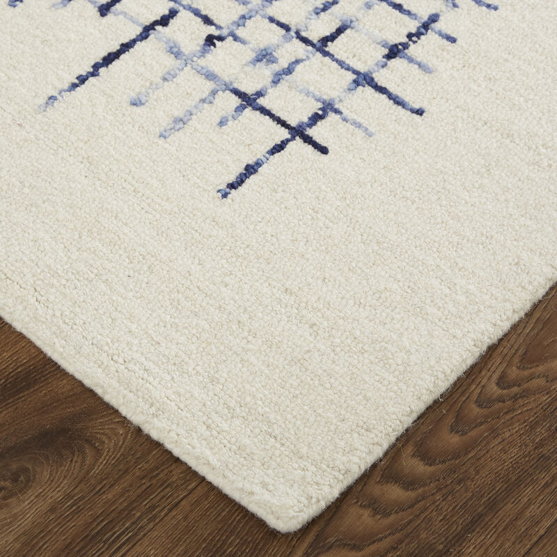 Maddox 8630F Ivory/Blue 3'6" x 5'6" Rug
