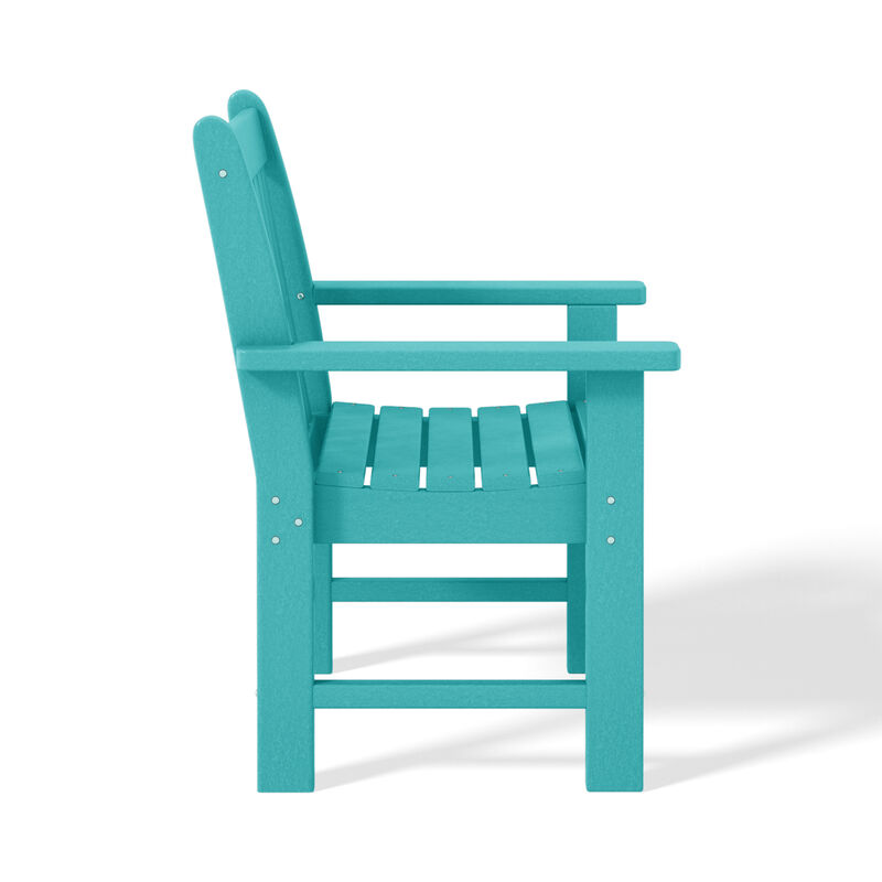 WestinTrends 5-Piece HDPE Outdoor Patio Chair and Round Table Dining Set