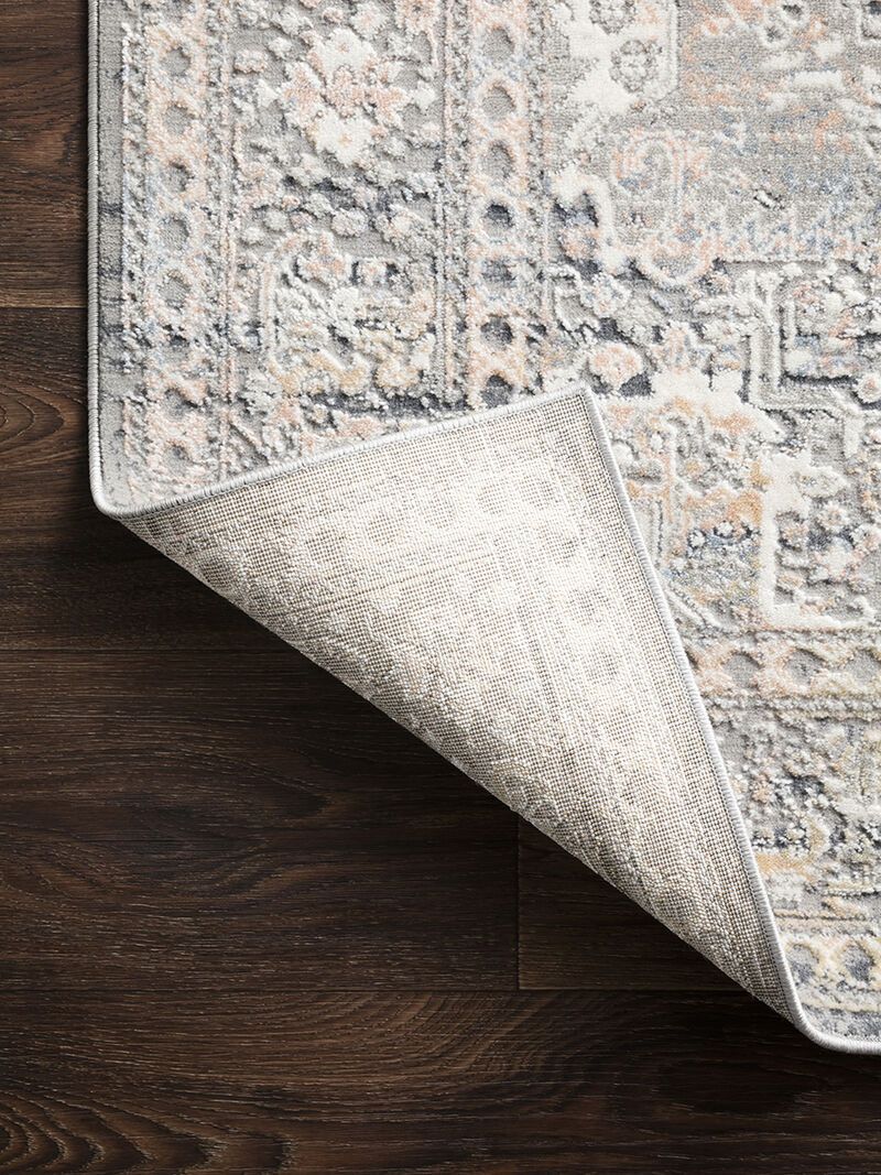 Lucia LUC01 Grey/Sunset 4' x 5'7" Rug