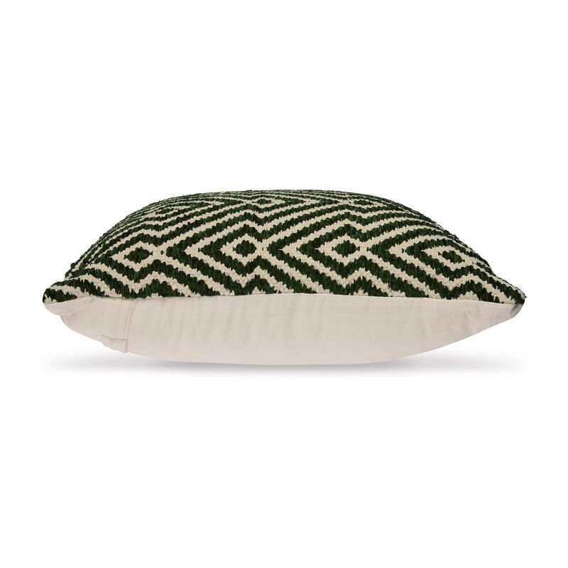 Digy 19 Inch Accent Pillow Set of 4, Handwoven Key Pattern, Black White -