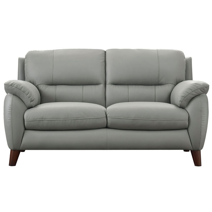 Lara Top Grain Leather Loveseat