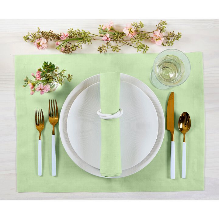 Solino Home 100% Pure Linen Dinner Napkins 20 x 20 Inch Set of 4 | Fete
