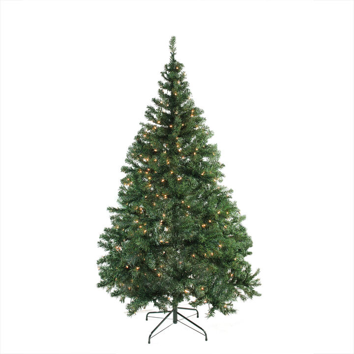 6.5' Pre-Lit Medium Niagara Pine Artificial Christmas Tree - Clear Lights