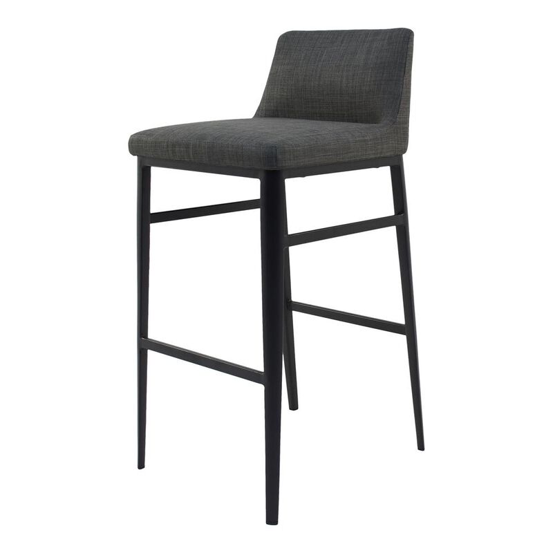 Moe's Home Collection BARON BARSTOOL CHARCOAL