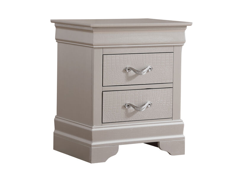Lorana 2-Drawer Nightstand (24 in. H x 16 in. W x 21 in. D)