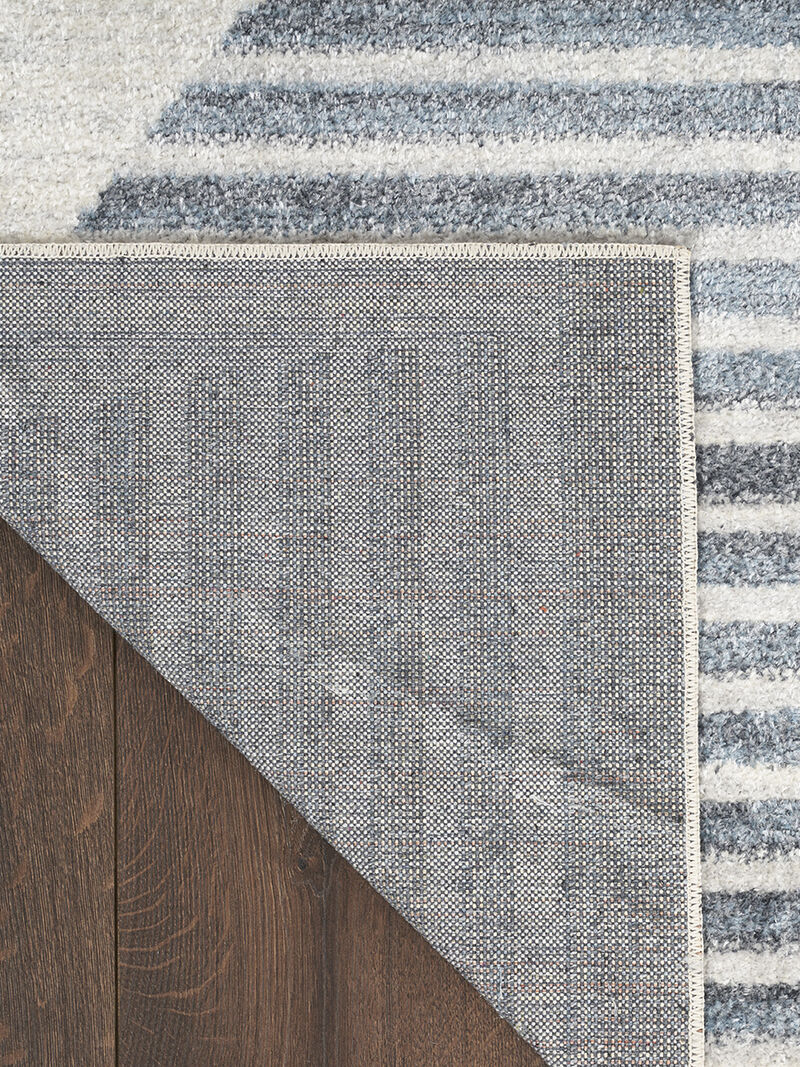 Astra Machine Washable ASW03 Ivory/Blue 7'10" x 10' Rug