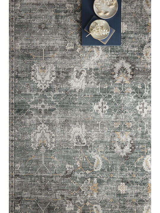 Bonney BNY03 Lagoon/Ivory 3'11" x 5'5" Rug
