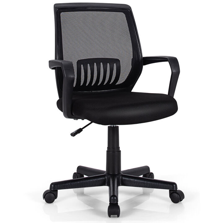 Costway Mesh Office Chair  Height Adjustable Executive Chair w/ Lumbar Support Costway Mesh Office Chair  Height Adjustable Executive Chair w/ Lumbar Support