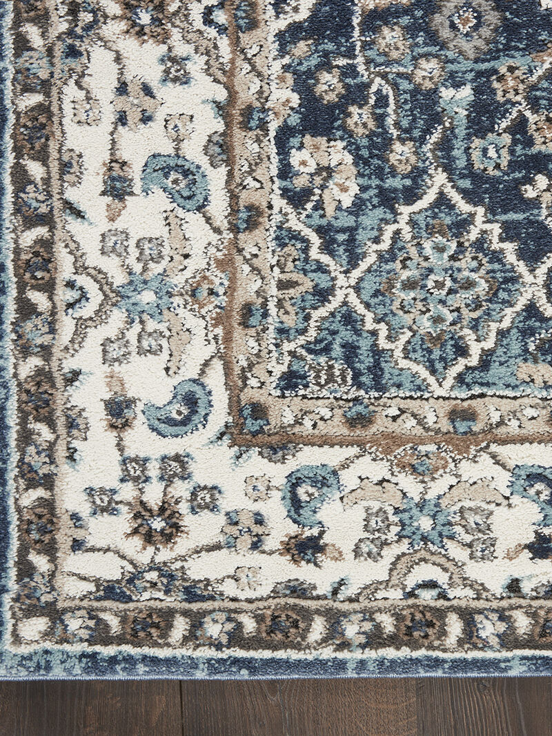American Manor AMR01 Blue/Ivory 3'11" x 5'11" Rug