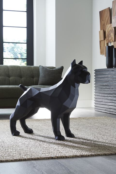 Pitbull Facet Sculpture