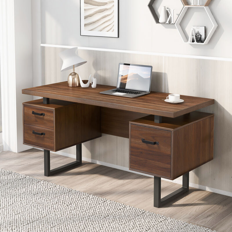 Merax Writing Study Desk with Drawers