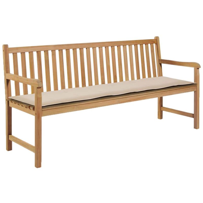 vidaXL Garden Bench Cushion Cream 70.9"x19.7"x1.18"