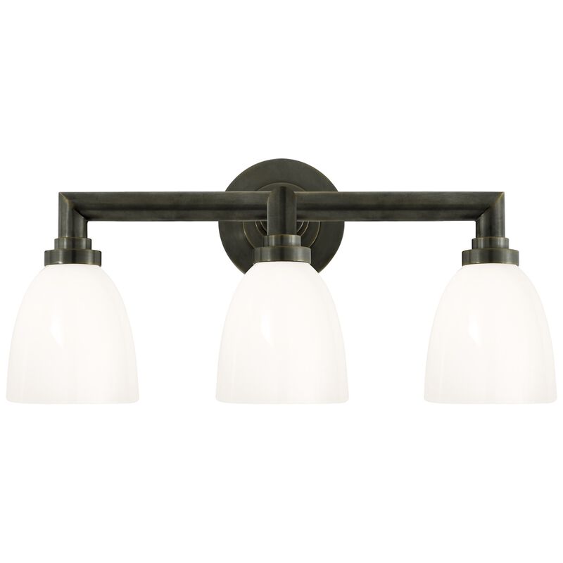 Wilton Single Bath Light in Bronze