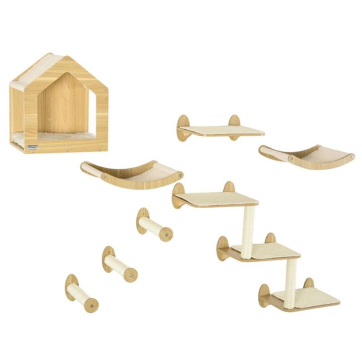 Cat Tower Spacious Multi-Level Cat Climbing Frame with Scratching Posts and Resting Spots