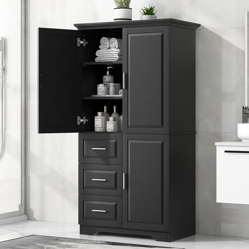 Merax Modern Storage Cabinet with Doors for Bathroom