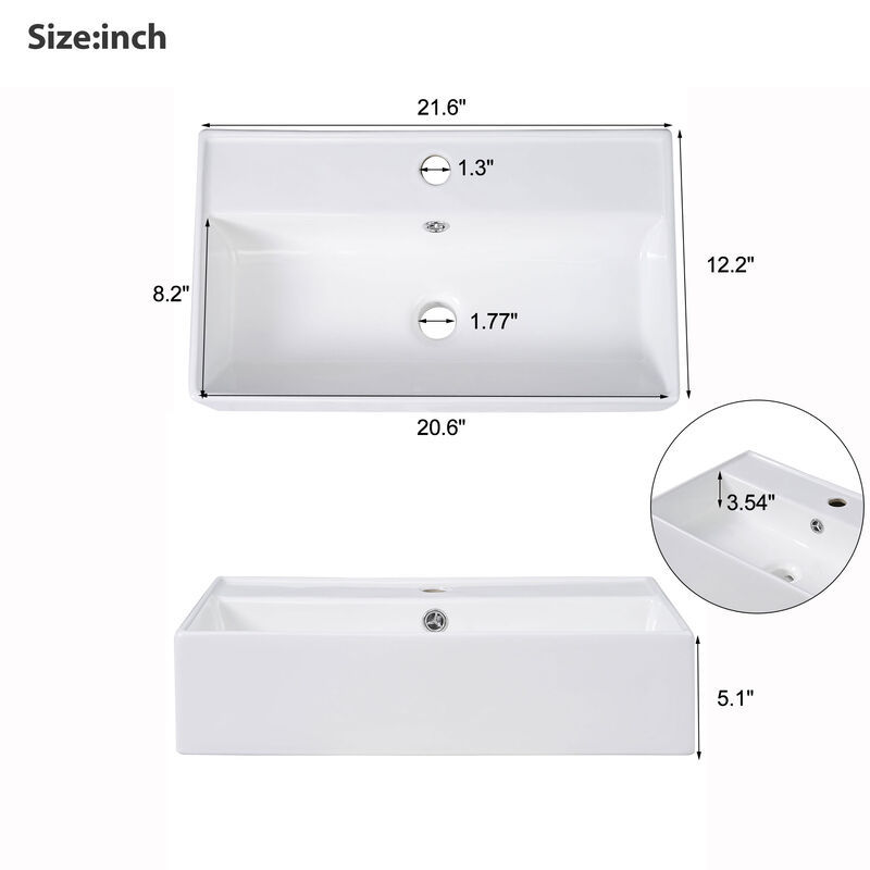 Merax Bathroom Vanity Cabinet with Right Side Storage