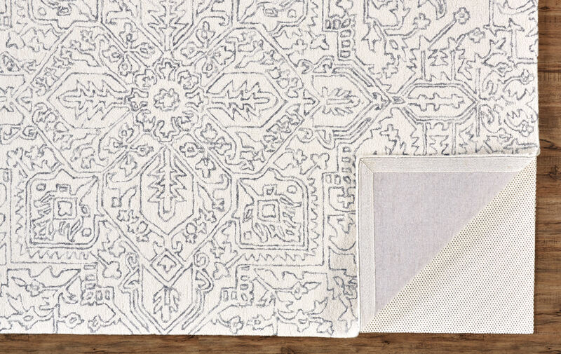 Belfort 8778F White/Gray 5' x 8' Rug
