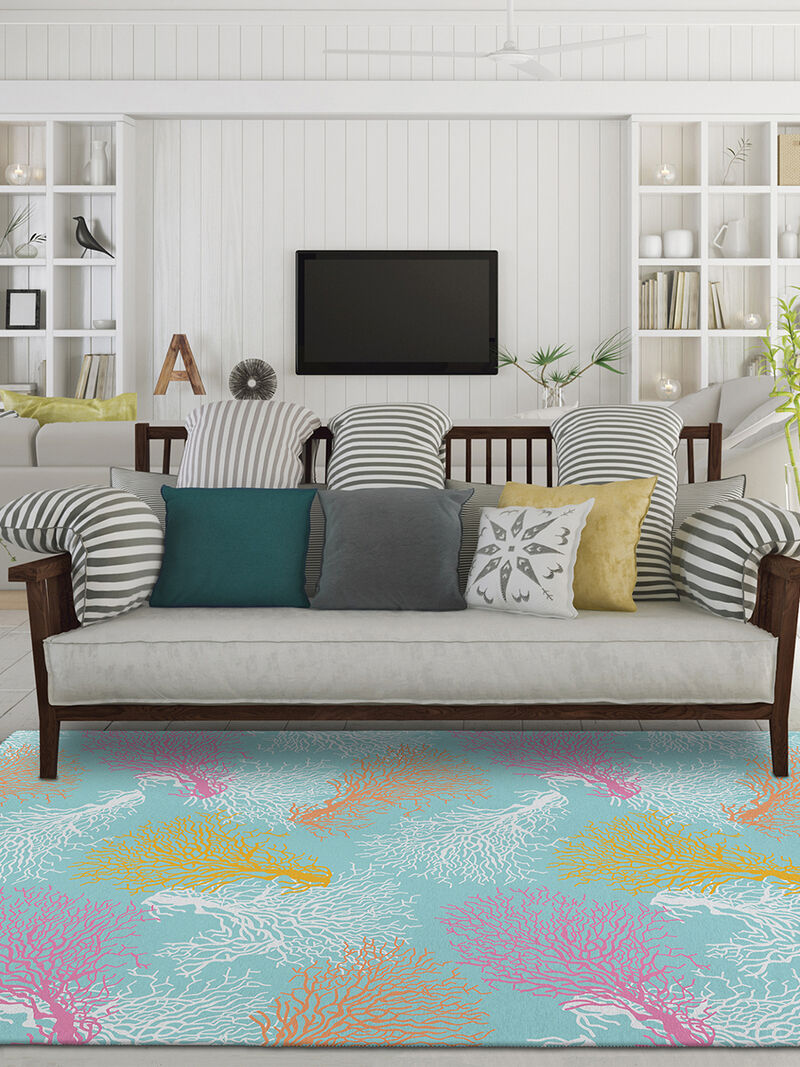 Seabreeze SZ3 Teal 9' x 12' Rug